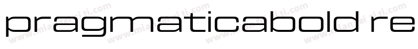 pragmaticabold reg字体转换